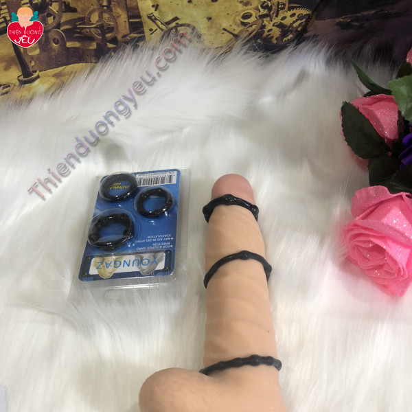 Bộ Ba Vòng Đeo Dương Vật Đôn Cao Cấp Chính  Hãng